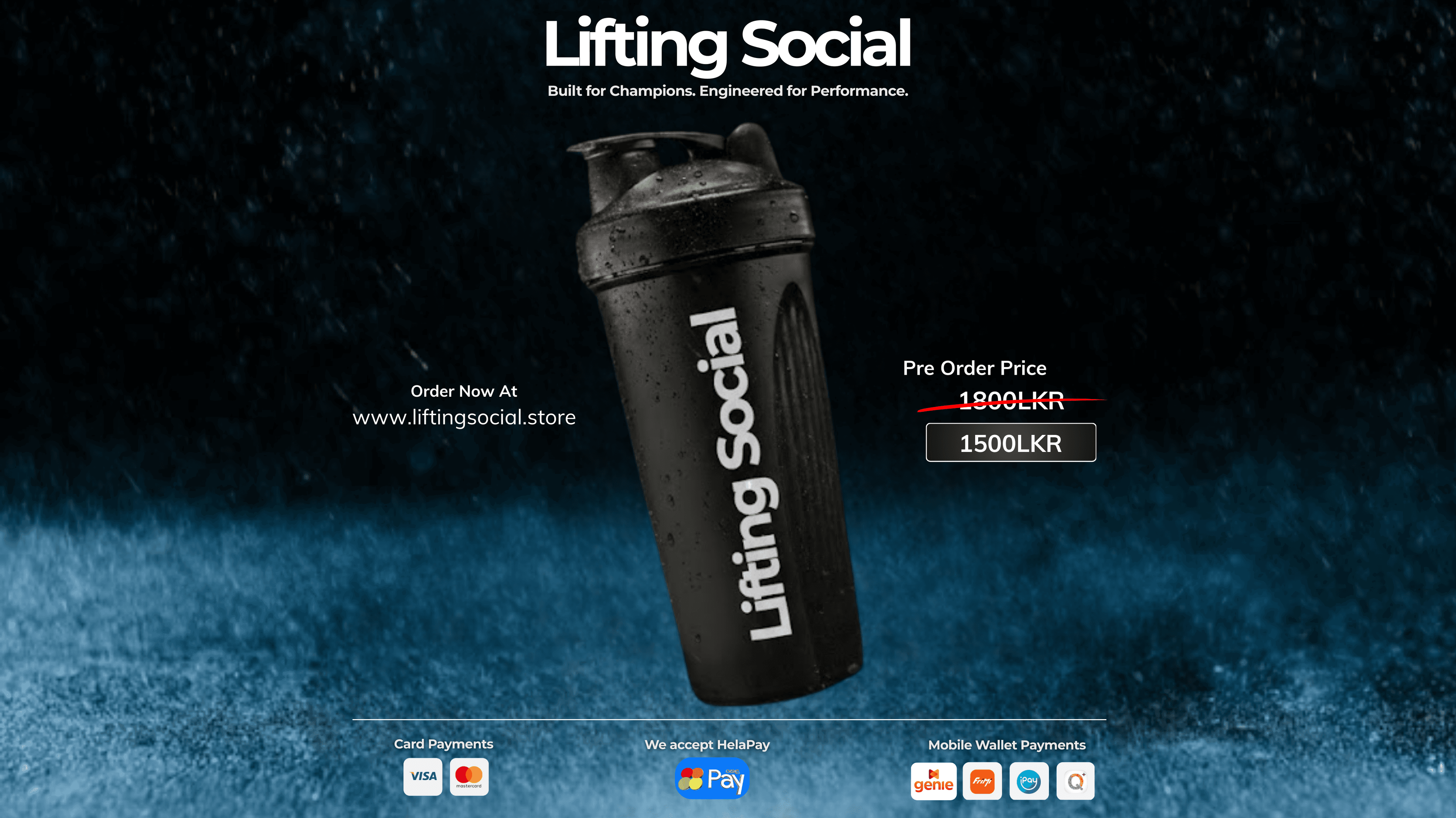 Lifting Social Elite Gym Shaker - Product Details